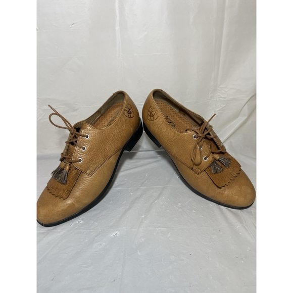 ARIAT Western Jamie Leather Kiltie Oxfords Tassels Shoes Women's Size 8.5 - Picture 5 of 16